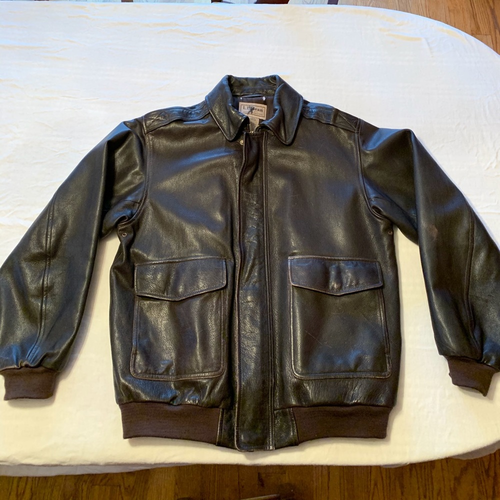 LLBEAN Flying Tiger Leather Jacket